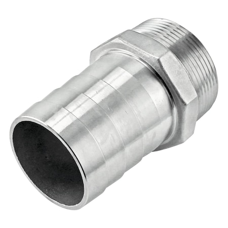 Gizmo 0.75 in. 304 Stainless Steel Hose Barb x Mpt GI3276744